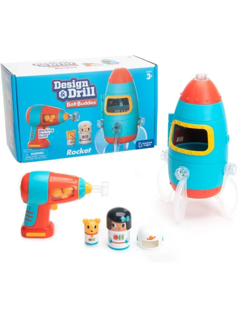 Take Apart Rocket Building Toy Set for Toddlers 3-5 | STEM Construction Kit